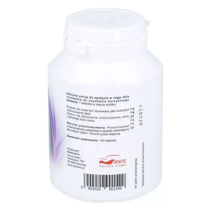Complément Alimentaire Zinc Aliness Organic Trio 15mg - 100 Comprimés, Neuf