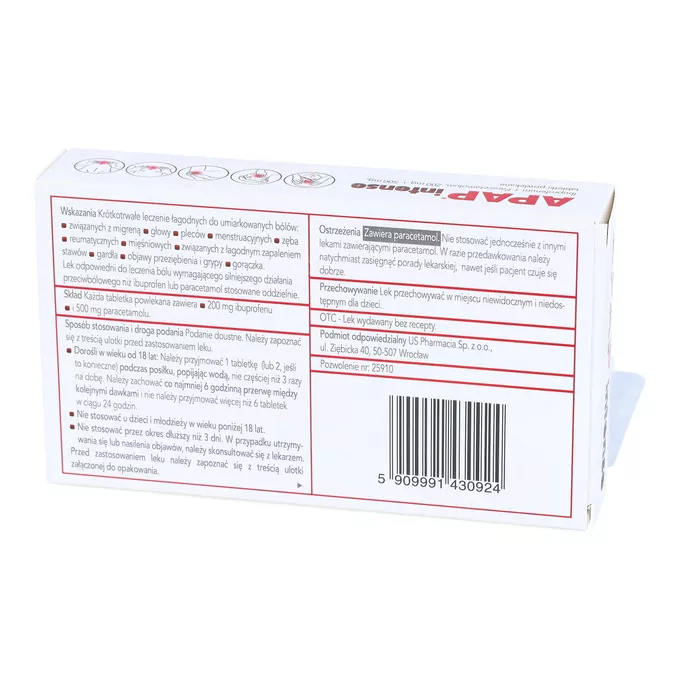 Apap Intense 200 mg + 500 mg, 10 tabletek – opinie, skład i cena ️ ...