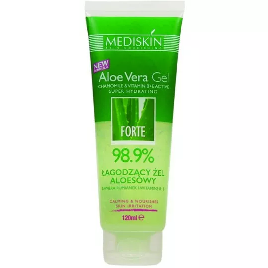 MEDISKIN ALOE VERA GEL - naturalny el aloesowy do twarzy i ciaa, 120 ml   opinie, skad i cena | Apteka Nowa Farmacja