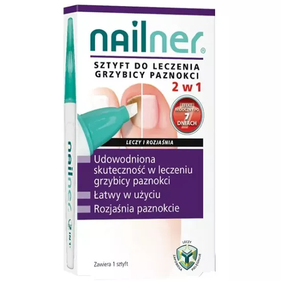 Nailner - sztyft 2w1, grzybica paznokci, 4 ml  opinie, skad i cena |  Apteka Nowa Farmacja