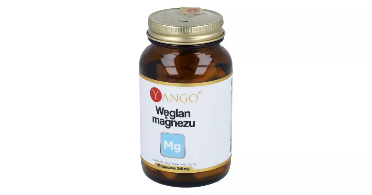Yango Węglan magnezu, 90 kapsułek – opinie, skład i cena ️| Apteka Nowa