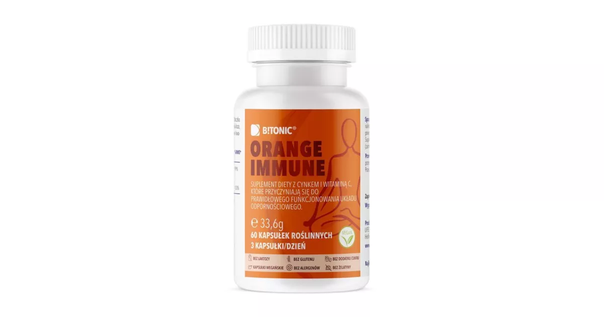 Bitonic - Orange Immune, suplement diety z cynkiem i witaminą C, 60 ...