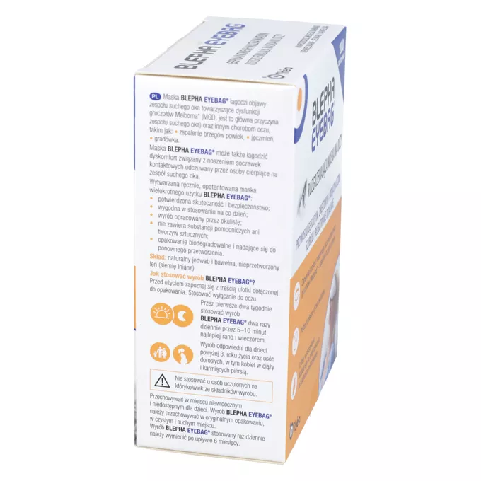 Blepha Eyebag - rozgrzewająca maska na oczy wielokrotnego użytku, 1 ...
