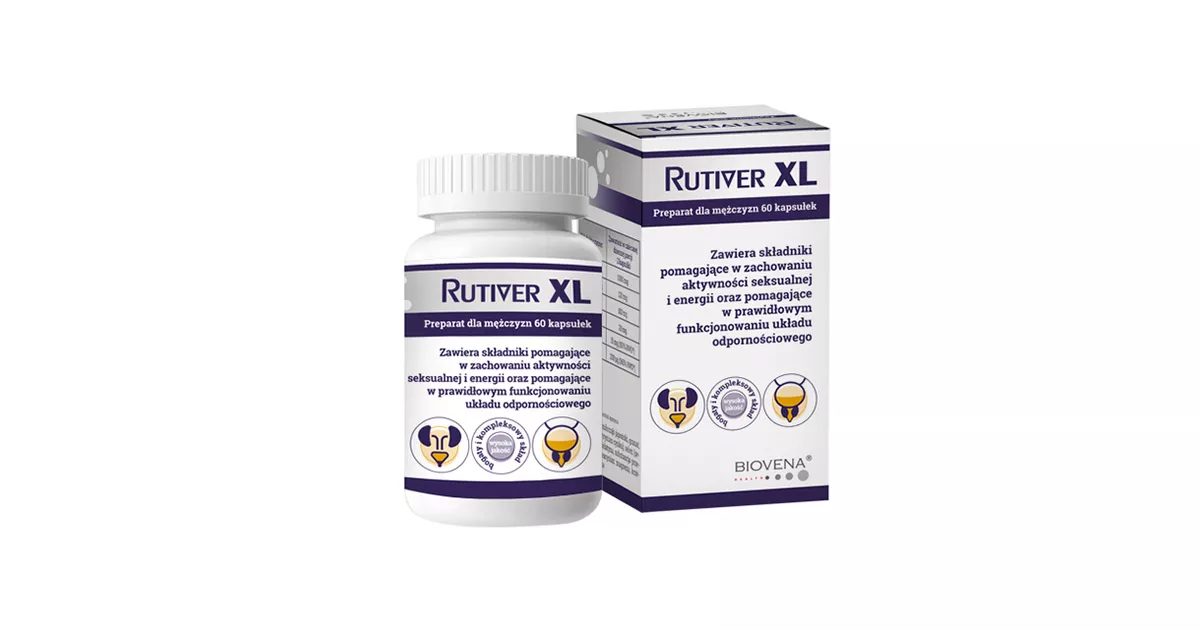 Rutiver XL, 60 kapsułek – opinie, skład i cena ️| Apteka Nowa Farmacja