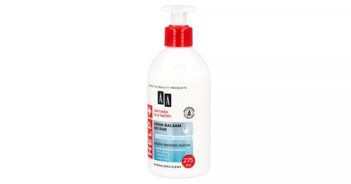AA Help Creme-Handlotion XXL 275 Ml – Intensive Pflege Für Extrem Trockene Hände, Mit Sheabutter & Ceramiden