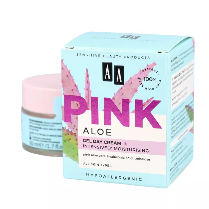 AA Aloes Pink - intensywnie nawilajcy krem na dzie, 50 ml  opinie,  skad i cena | Apteka Nowa Farmacja