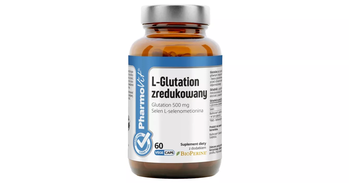 Pharmovit L-Glutation Zredukowany, 60 kapsuek  opinie, skad i cena |  Apteka Nowa Farmacja