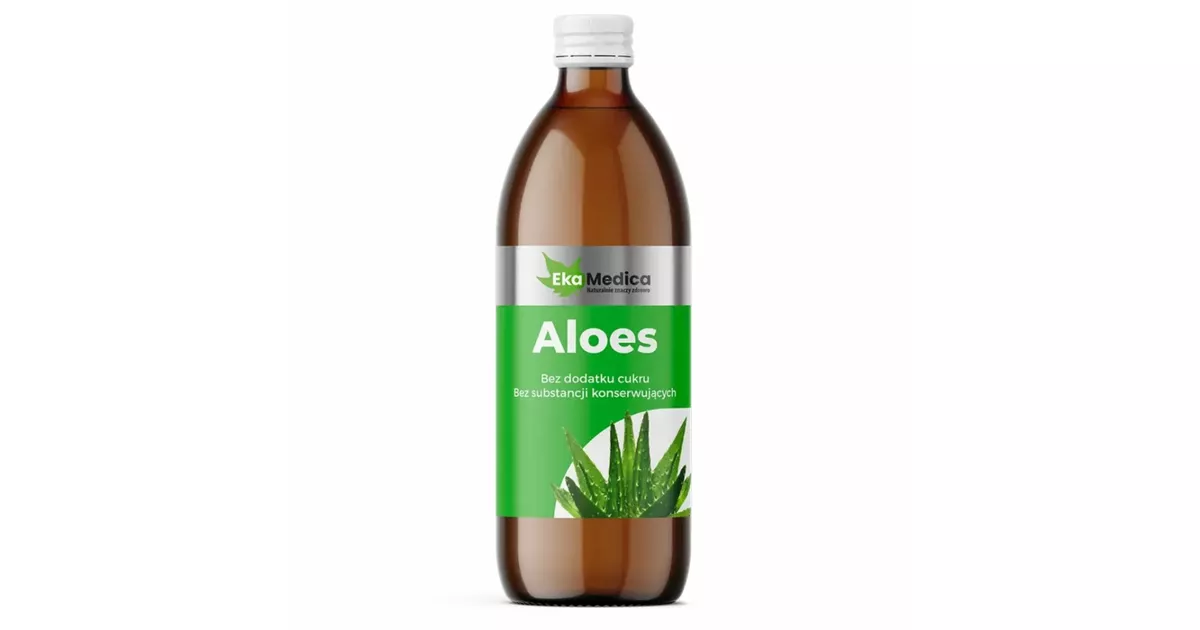 EkaMedica Aloes, sok, bez dodatku cukru, 500 ml  opinie, skad i cena |  Apteka Nowa Farmacja