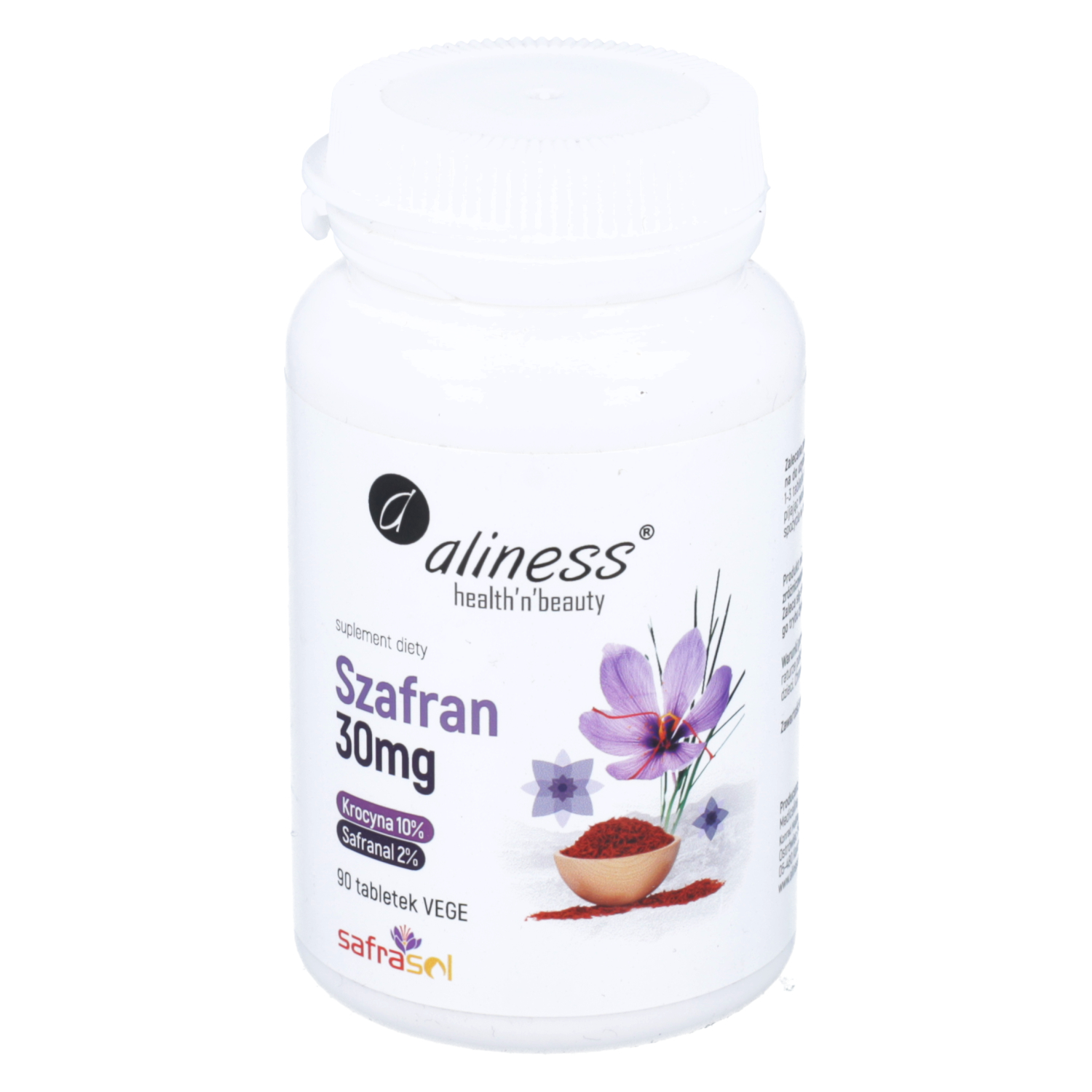 Safran Aliness Safrasol 2%/10% - 30 Mg Par Comprimé, Boîte De 90 - Complément Alimentaire