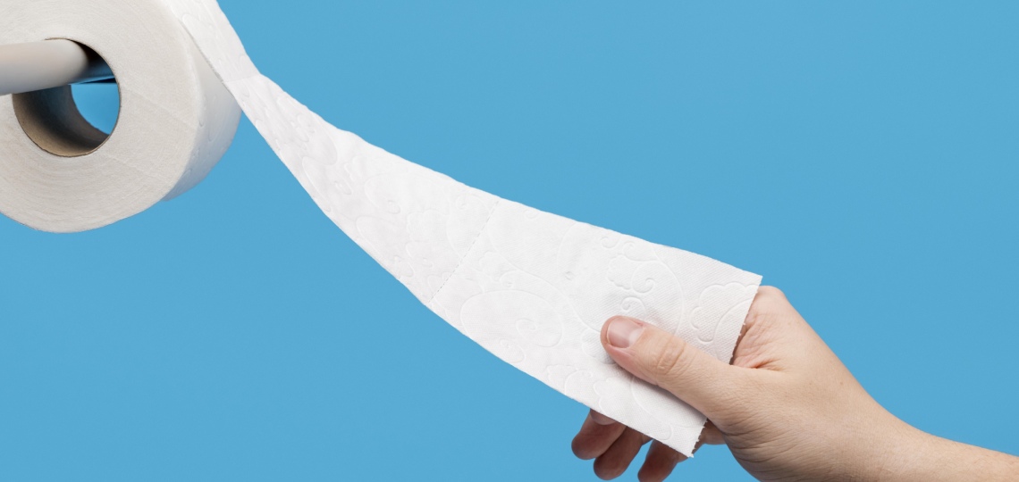 Papier toaletowy - objawy grypy żołądkowej - nowafarmacja.pl
