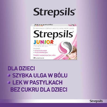 Produkty strepsils junior w Aptece Internetowej Nowa Farmacja