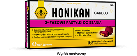 produkt honikan gardło