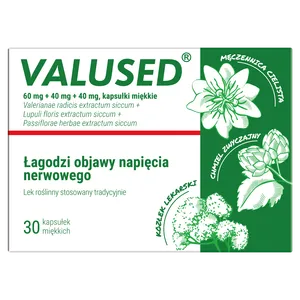 Valused 60 mg + 40 mg + 40 mg, 30 kapsułek