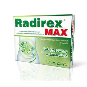 Radirex Max 15 mg, 10 kapsułek