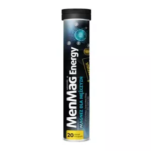 MenMag Energy - magnez dla mężczyzn, tabletki musujące, 20 sztuk