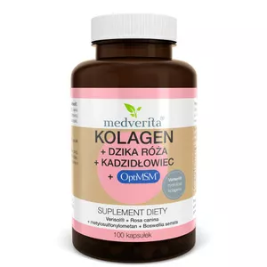 Medverita Kolagen + Dzika Róża + Kadzidłowiec + OptiMSM - kapsułki, 100 sztuk