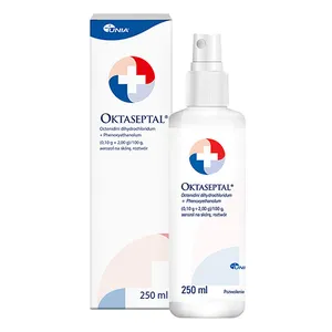 Oktaseptal (0,1 g + 2 g)/100 g, aerozol na skórę, 250 ml