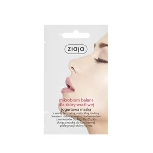 ziaja mikrobiom balans - jogurtowa maska, skóra wrażliwa, 7 ml