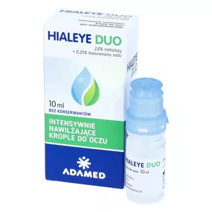 Hialeye Duo - intensywnie nawilżające krople do oczu, 10 ml