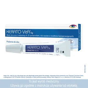KERATO VitA - maść do oczu z witamina A i D-pantenolem, 5 g