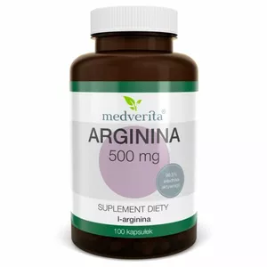 Medverita Arginina - 500 mg, kapsułki, 100 sztuk