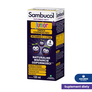 Sambucol Junior, syrop dla dzieci powyżej 6. roku życia, 120 ml