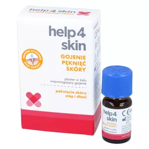 Help4Skin - gojenie pęknięć skóry, plaster w żelu, 7 ml + zestaw plastrów opatrunkowych dla dzieci, 5 sztuk