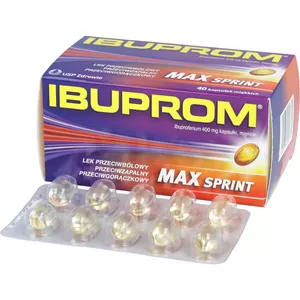 Ibuprom Max Sprint 400 mg, 40 kapsułek miękkich