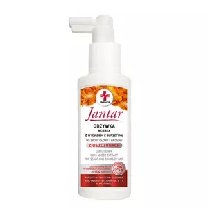 Jantar Medica - odżywka, wcierka z wyciągiem z bursztynu do skóry głowy i włosów zniszczonych, 100 ml