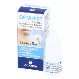 Oftahist 1 mg/ml, krople do oczu, roztwór, 5 ml