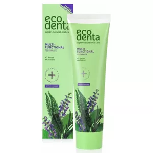 Ecodenta Multi-Functional - pasta do zębów, kompleksowa pielęgnacja z ekstraktem z 7 ziół i bioaktywnym wapniem, 100 ml