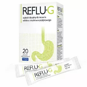 REFLU-G - objawy refluksu żołądkowo-przełykowego, roztwór doustny, 20 saszetek