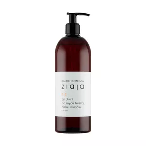 ziaja baltic home spa - żel 3w1, do mycia twarzy, ciała i włosów, 500 ml