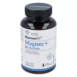 PharmoVit Magnez + B6 Active, 120 kapsułek