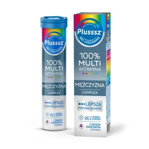 Plusssz 100% Multiwitamina Mężczyzna Complex, 20 tabletek musujących