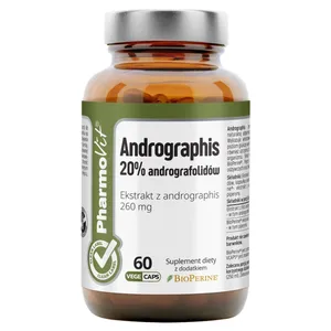 PharmoVit Andrographis, 20% andrografolidów, 60 kapsułek vege