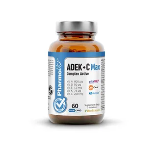 PharmoVit ADEK + C Max Complex Active, 60 kapsułek