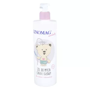 LINOMAG - żel do mycia ciała i głowy dla dzieci i niemowląt, 400 ml