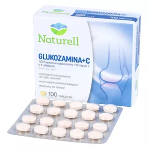 Naturell Glukozamina + C, 100 tabletek