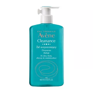 Avene Cleanance - żel oczyszczający do twarzy dla skóry tłustej, skłonnej do niedoskonałości, 400 ml