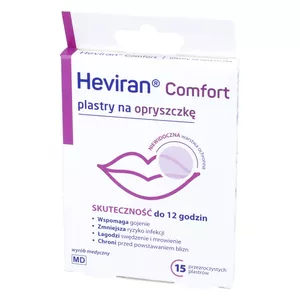 Heviran Comfort - plastry na opryszczkę, 15 sztuk