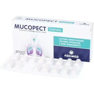 Mucopect Control 375 mg, 30 kapsułek twardych