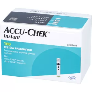 ACCU-CHEK Instant - testy paskowe, 100 sztuk