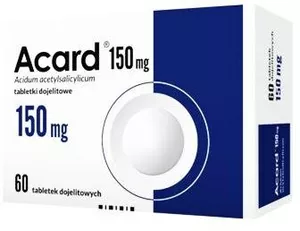 Acard 150 mg, 60 tabletek dojelitowych
