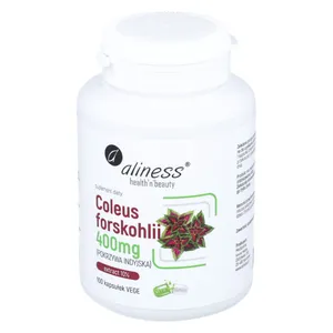 Aliness - Coleus forskohlii 10%, pokrzywa indyjska, 400 mg, 100 kapsułek
