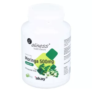 Aliness Moringa Ekstrakt 20%, 500 mg, 100 kapsułek
