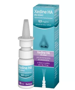 Xedine HA dla dzieci 0,5 mg/ml, aerozol do nosa, 10 ml