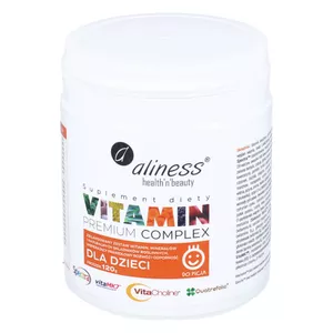 Aliness Vitamin Premium Complex - zestaw witamin i minerałów dla dzieci, proszek, 120 g