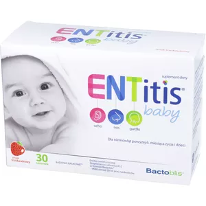 ENTitis baby, smak truskawkowy, 30 saszetek