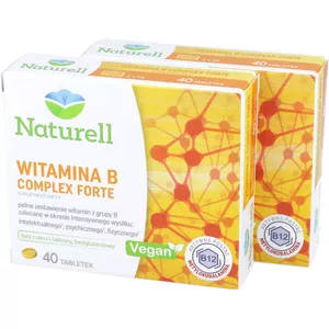 ZESTAW: 2 x Naturell Witamina B Complex Forte, 40 tabletek